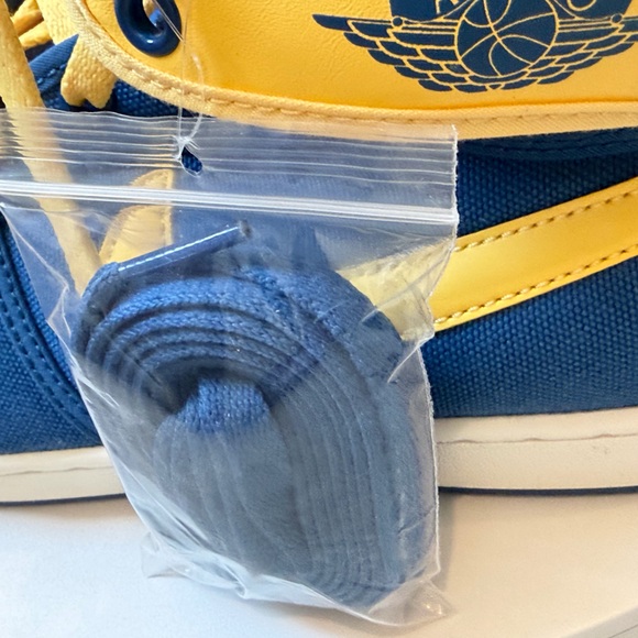Air Jordan 1 Retro AJKO 1 Laney True Blue/Topaz Gold Mens Size 7.5 NEVER WORN! - Picture 8 of 8